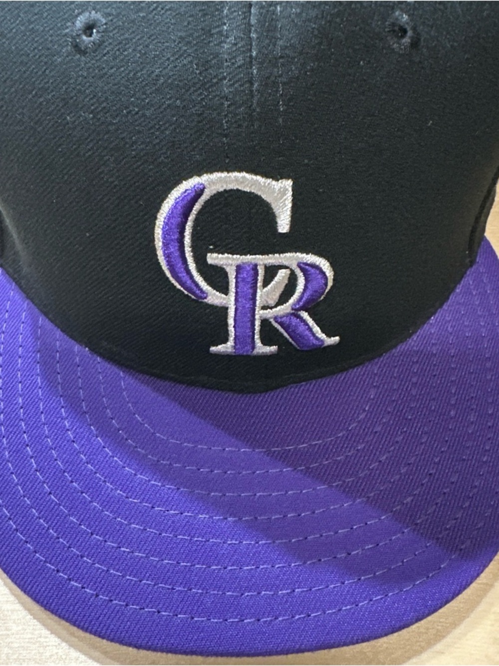 New Era Colorado Rockies Black and Purple Snapback Hat